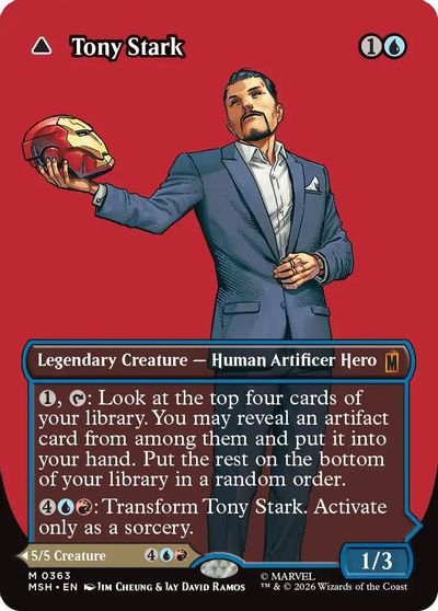 Tony Stark (Borderless) (0363) card art