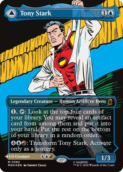 Tony Stark (Borderless) (0392) card art