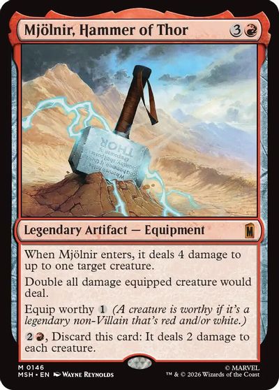 Mjolnir, Hammer of Thor card art