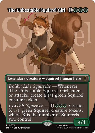 The Unbeatable Squirrel Girl (Borderless) card art