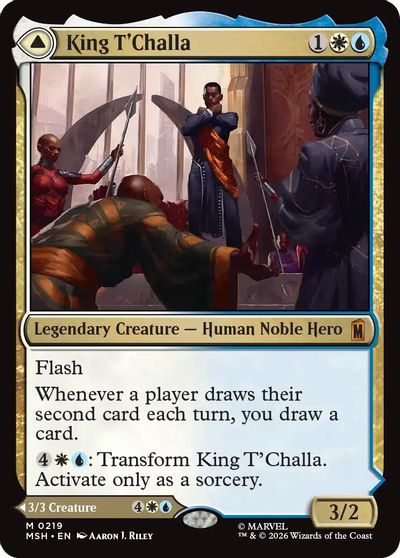 King T'Challa card art