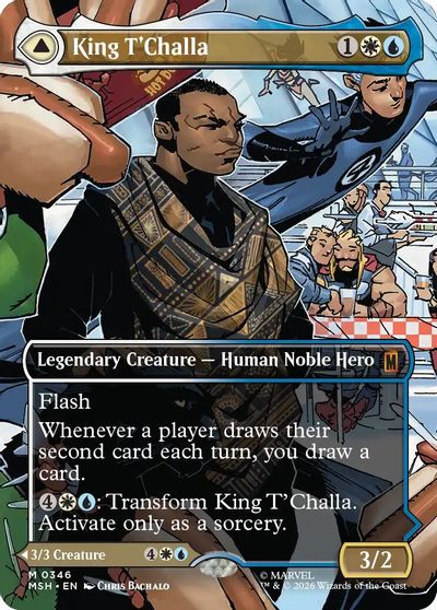 King T'Challa (Borderless) (0346) card art