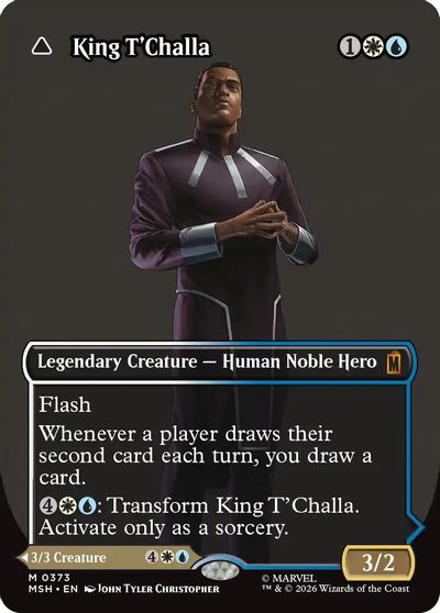 King T'Challa (Borderless) (0373) card art
