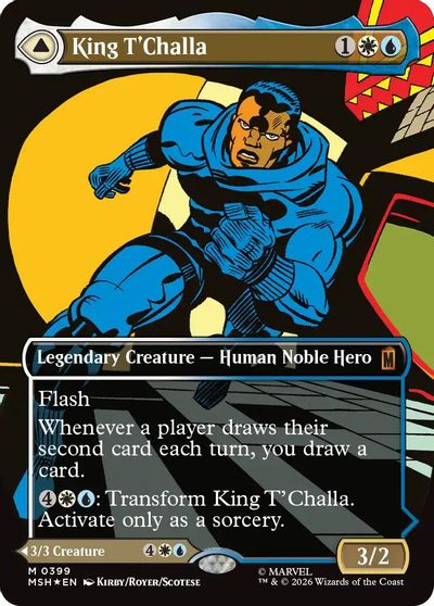 King T'Challa (Borderless) (0399) card art
