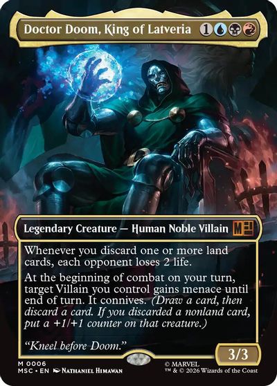 Doctor Doom, King of Latveria (Borderless) card art