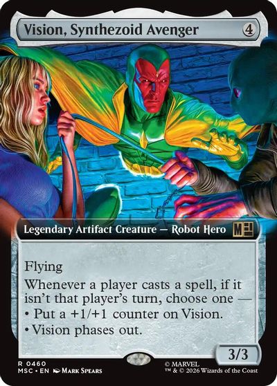 Vision, Synthezoid Avenger (Extended Art) card art