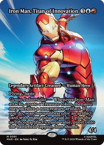 Iron Man, Titan of Innovation (Borderless) card art