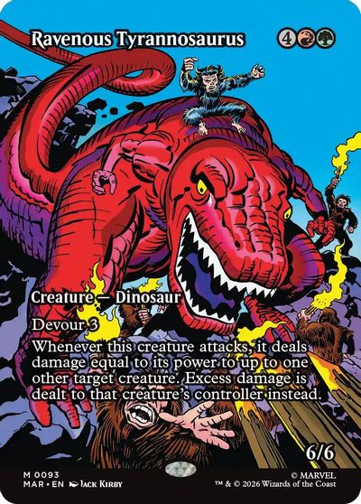 Ravenous Tyrannosaurus (Borderless) card art