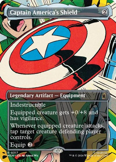 Captain America's Shield (Borderless) (0317) card art