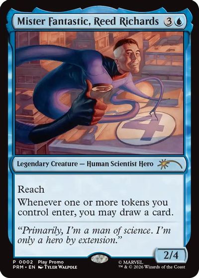 Mister Fantastic, Reed Richards card art