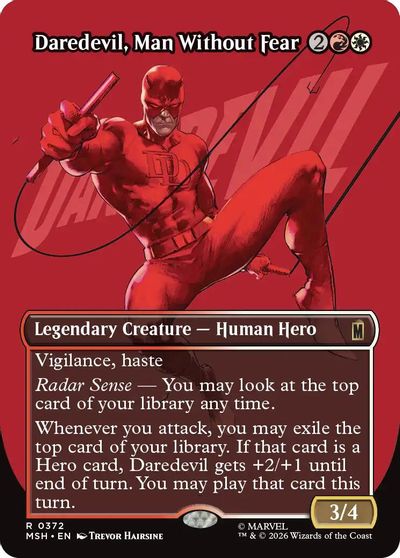 Daredevil, Man Without Fear (Borderless) (0372) card art