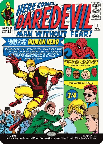 Daredevil, Man Without Fear (Borderless) (0398) card art