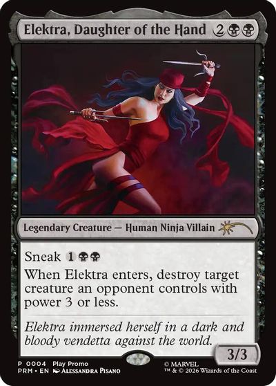 Elektra, Daughter of the Hand card art