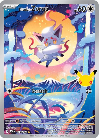 Hisuian Zorua card art