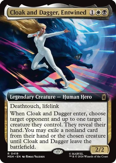 Cloak and Dagger, Entwined (Extended Art) card art