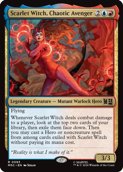Scarlet Witch, Chaotic Avenger (Surge Foil) card art