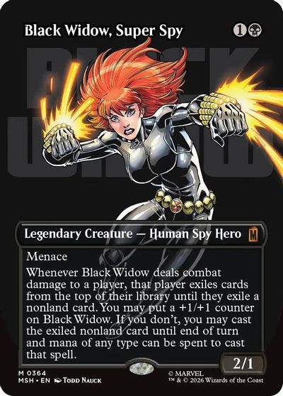 Black Widow, Super Spy (Borderless) (0364) card art
