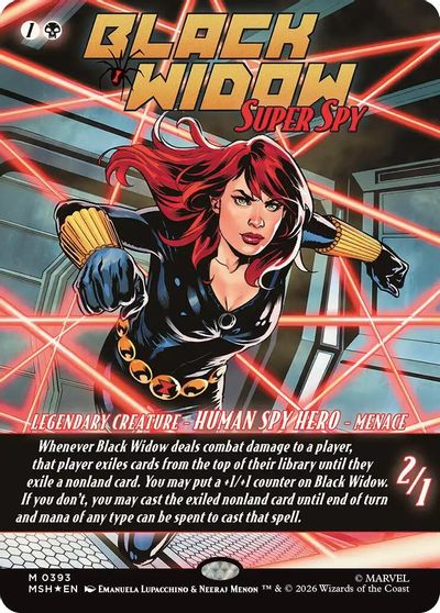 Black Widow, Super Spy (Borderless) (0393) card art