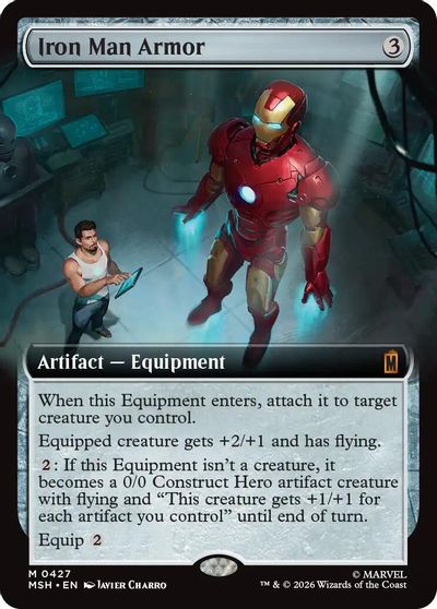 Iron Man Armor (Extended Art) card art