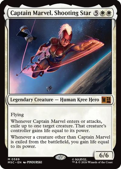 Captain Marvel, Shooting Star card art