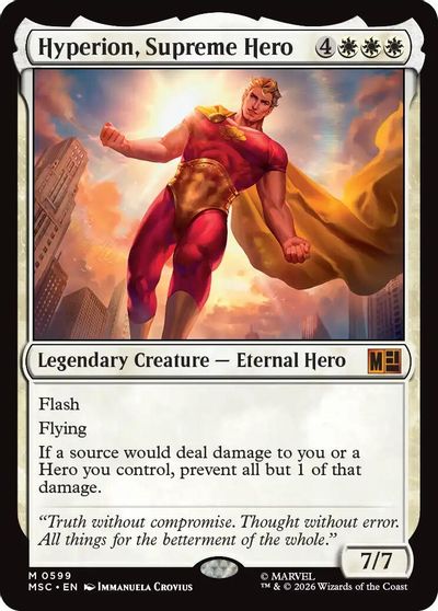 Hyperion, Supreme Hero card art