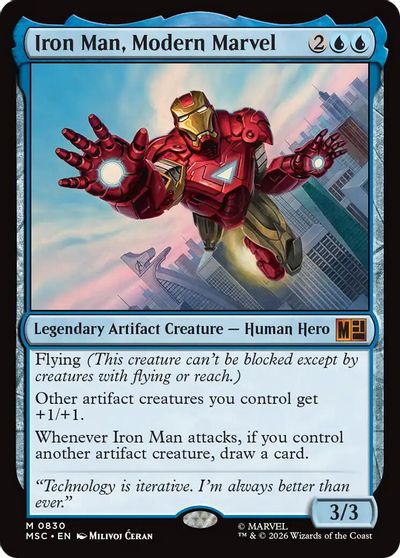 Iron Man, Modern Marvel card art