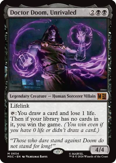 Doctor Doom, Unrivaled card art