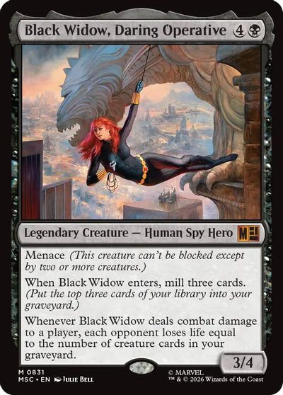 Black Widow, Daring Operative card art