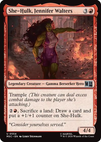 She-Hulk, Jennifer Walters card art