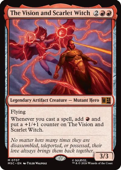 The Vision and Scarlet Witch card art