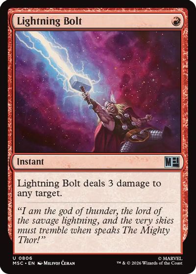 Lightning Bolt card art