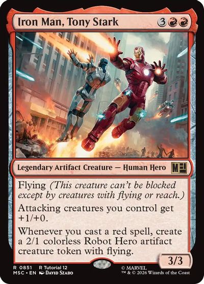 Iron Man, Tony Stark (0851) card art