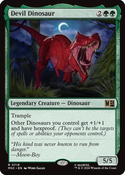 Devil Dinosaur card art