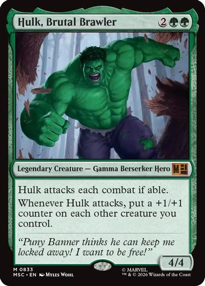 Hulk, Brutal Brawler card art