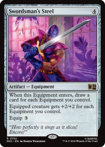 Swordsman's Steel card art