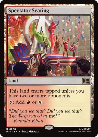 Spectator Seating card art