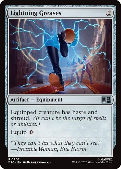 Lightning Greaves (Surge Foil) card art