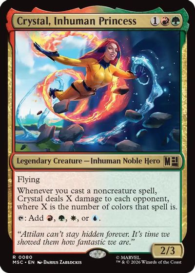Crystal, Inhuman Princess (Surge Foil) card art