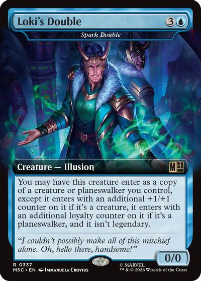 Loki's Double - Spark Double (Extended Art) card art