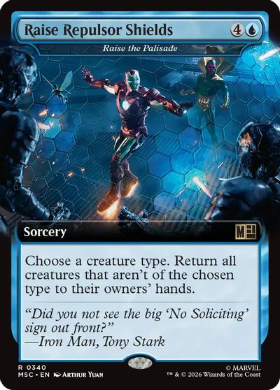Raise Repulsor Shields - Raise the Palisade (Extended Art) card art