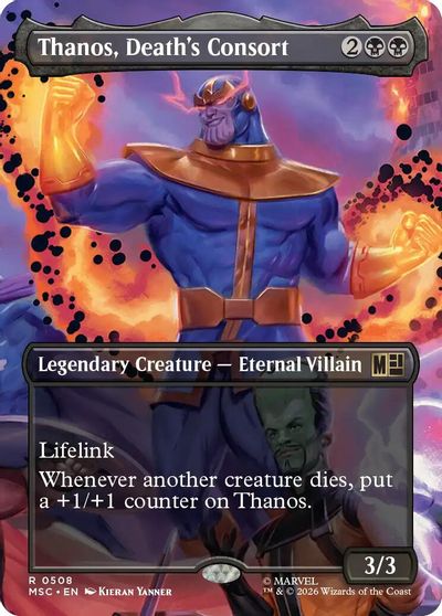 Thanos, Death's Consort (Extended Art) card art