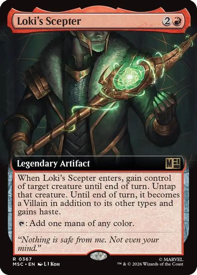 Loki's Scepter (Extended Art) card art