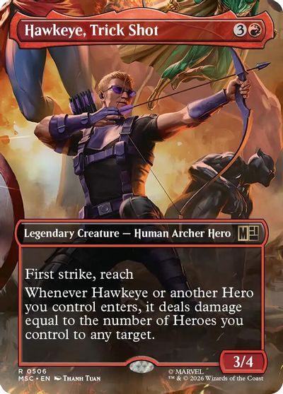 Hawkeye, Trick Shot (Borderless) card art