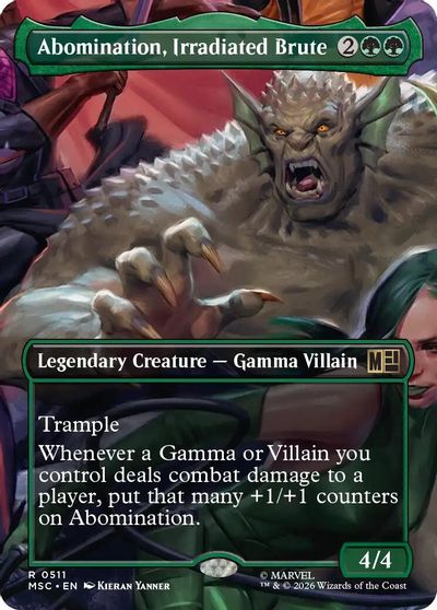 Abomination, Irradiated Brute (Borderless) card art