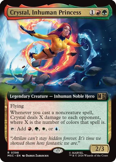 Crystal, Inhuman Princess (Extended Art) card art