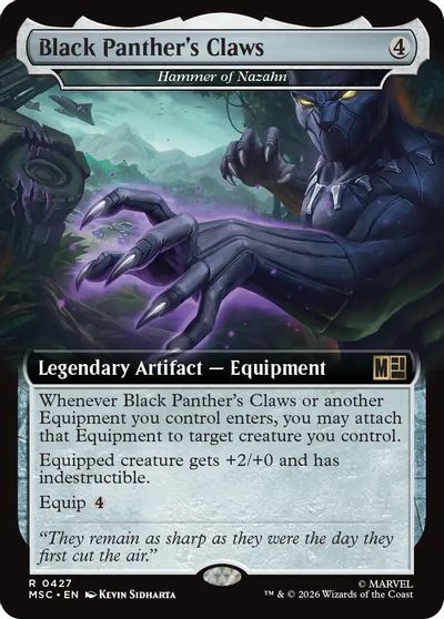 Black Panther's Claws (Extended Art) card art