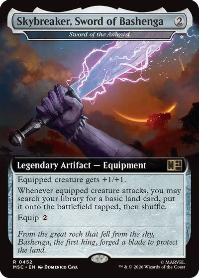 Skybreaker, Sword of Bashenga - Sword of the Animist (Extended Art) card art