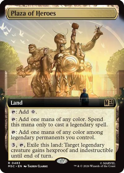 Plaza of Heroes (Extended Art) card art