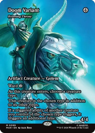 Doom Variant - Roaming Throne (Borderless) card art