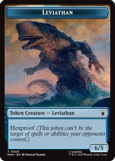 Leviathan // Food Double-Sided Token card art